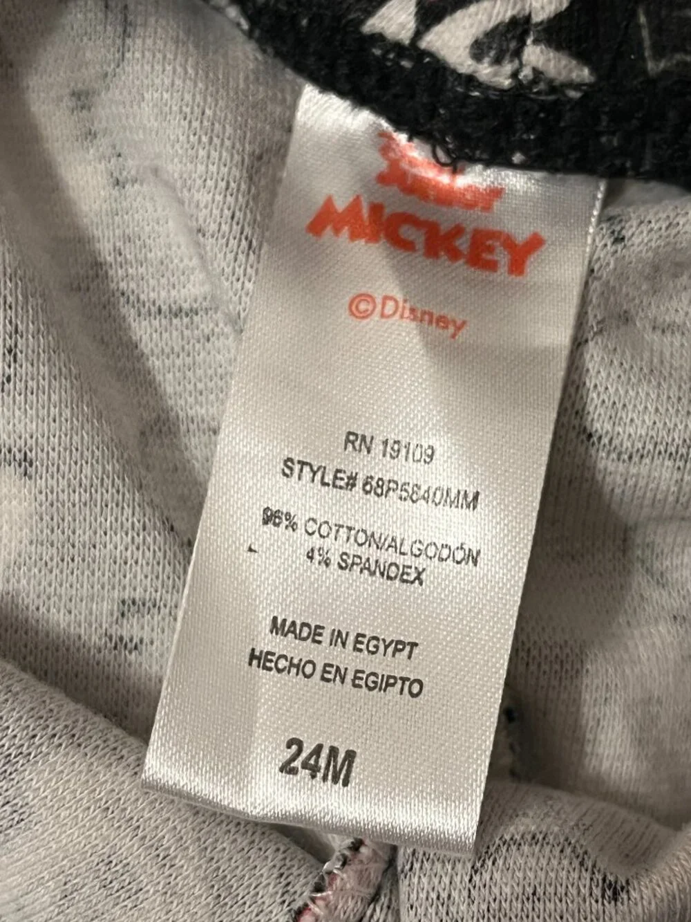 Disney Minnie Mouse‎ Print Pants 24M Cotton Blend